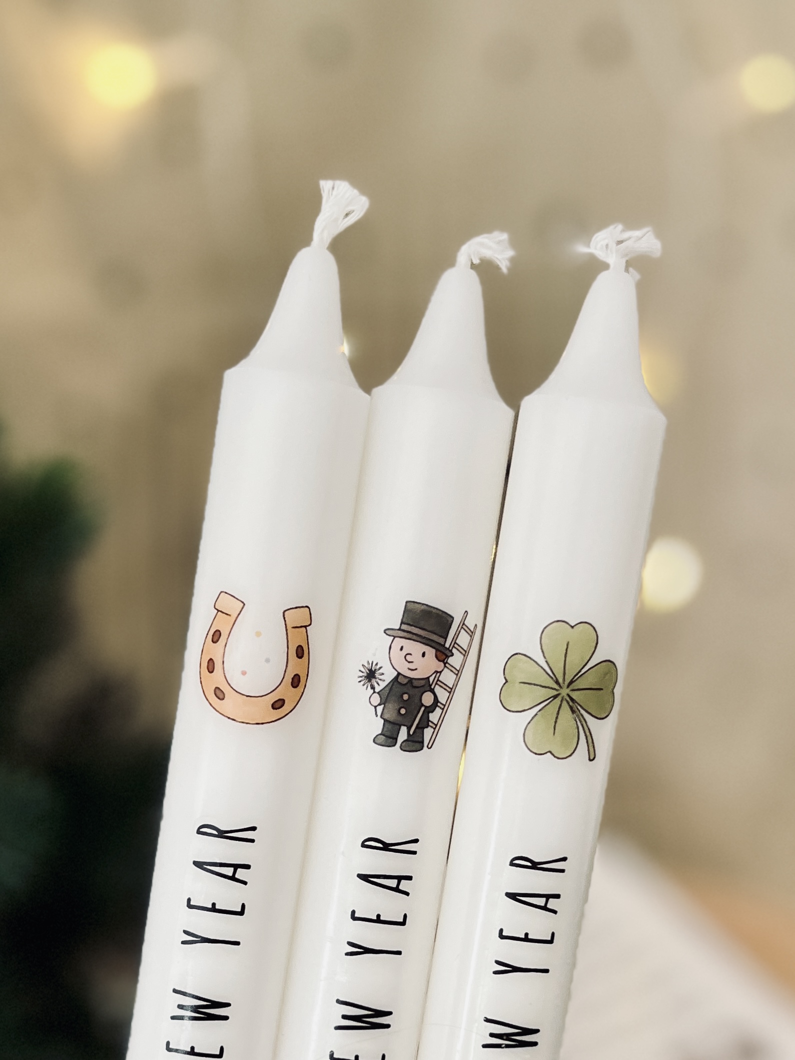 "Happy 2026" Designvorlage für Kerzentattoos – Bild 4