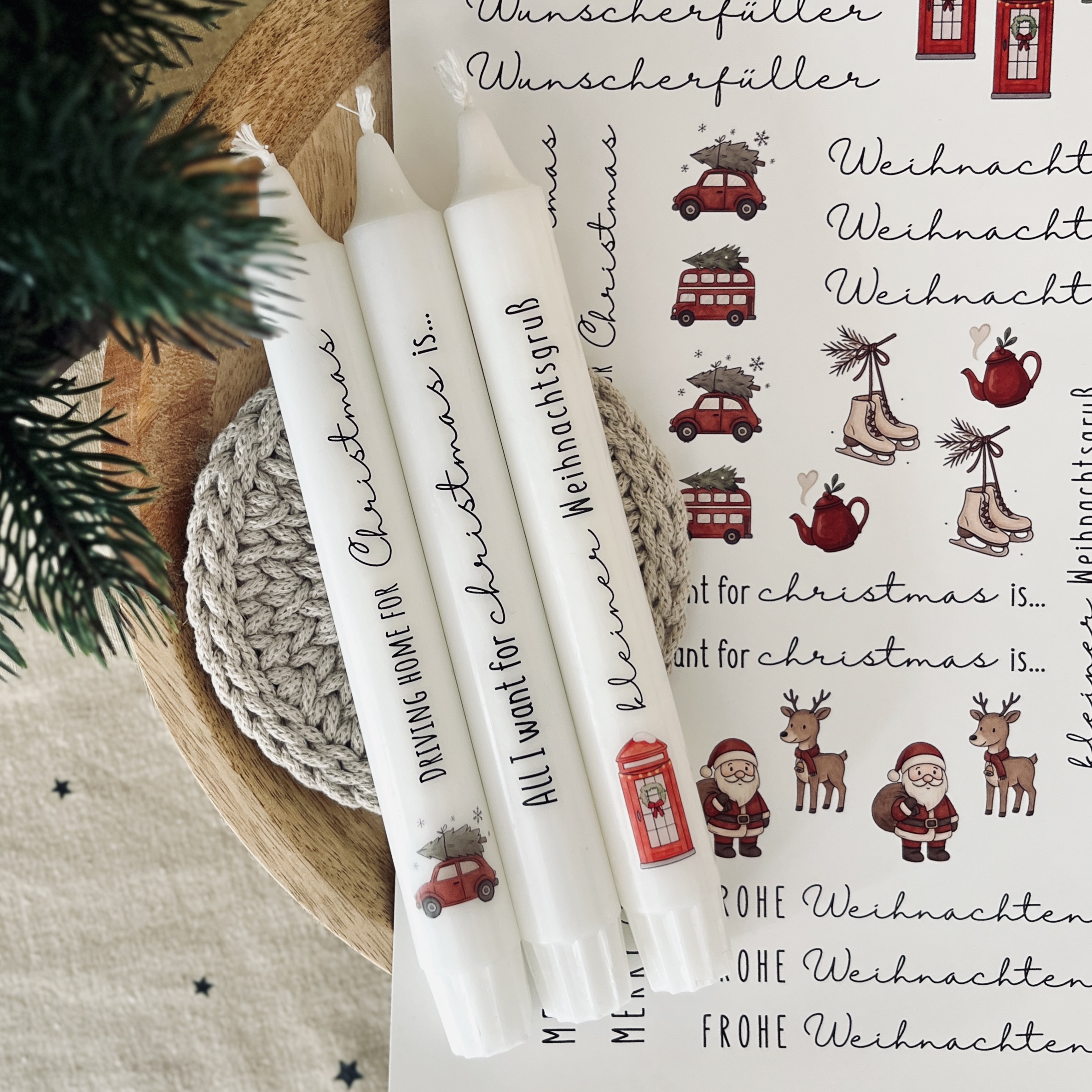 "Londoner Weihnachtszauber" Designvorlage für Kerzentattoos – Bild 4