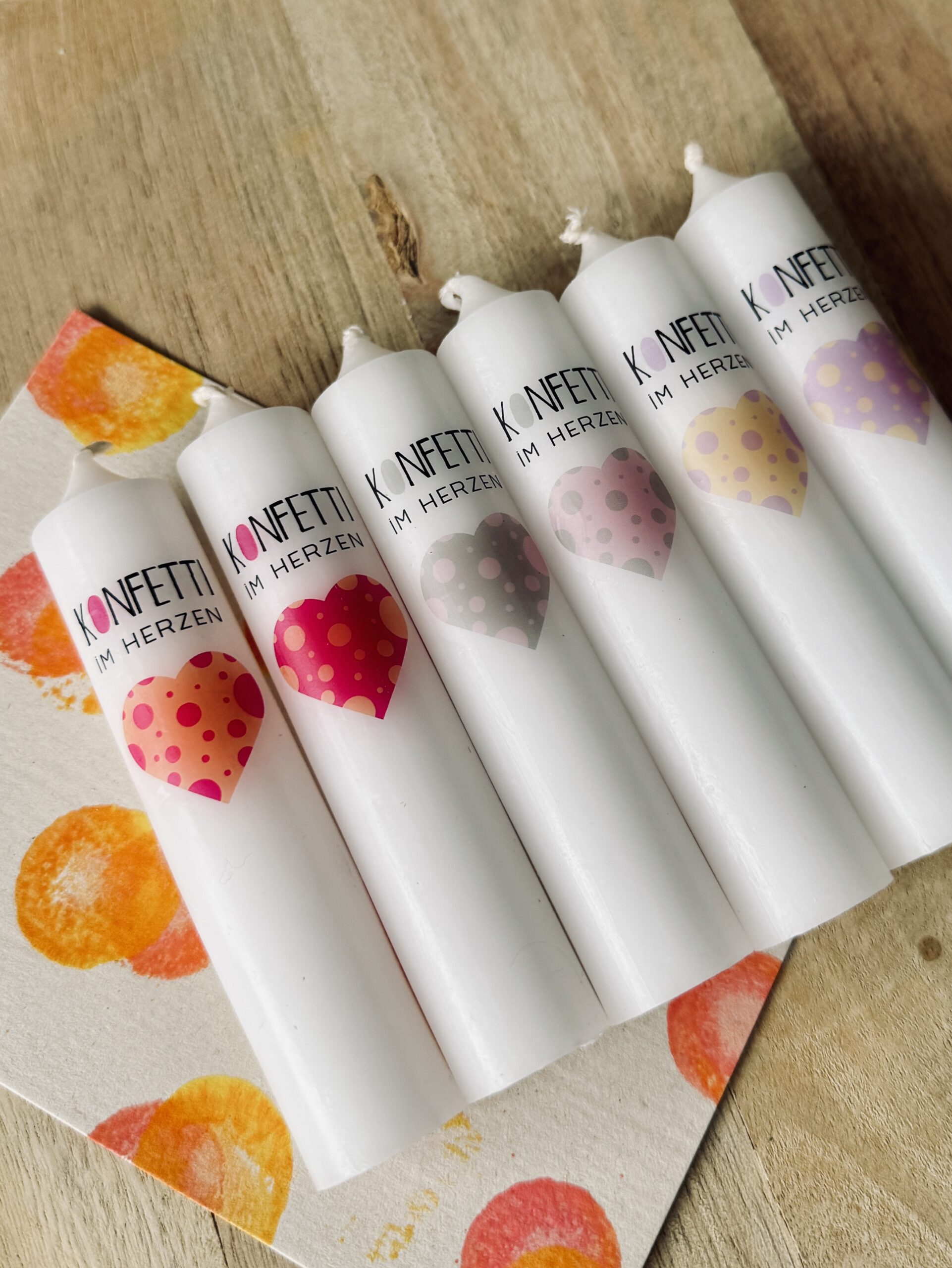 "Konfetti" Designvorlage für Kerzentattoos – Bild 3