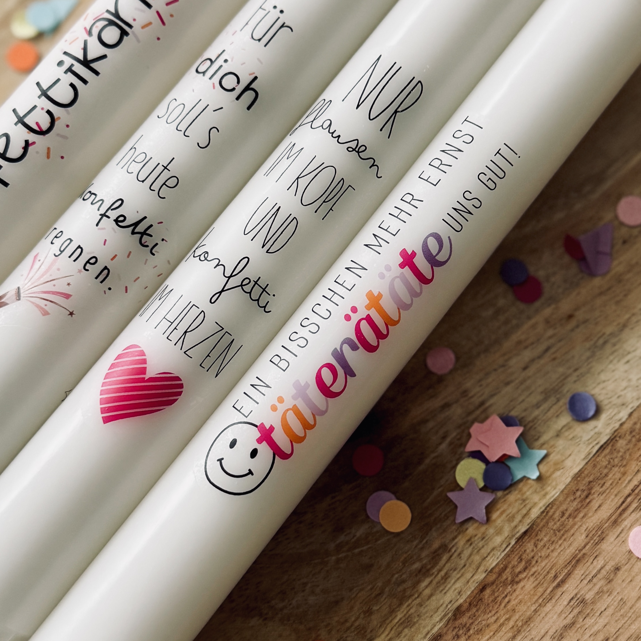 "Konfetti" Designvorlage für Kerzentattoos – Bild 5