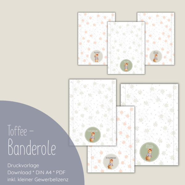"Toffee-Osterbanderole" Druckvorlage