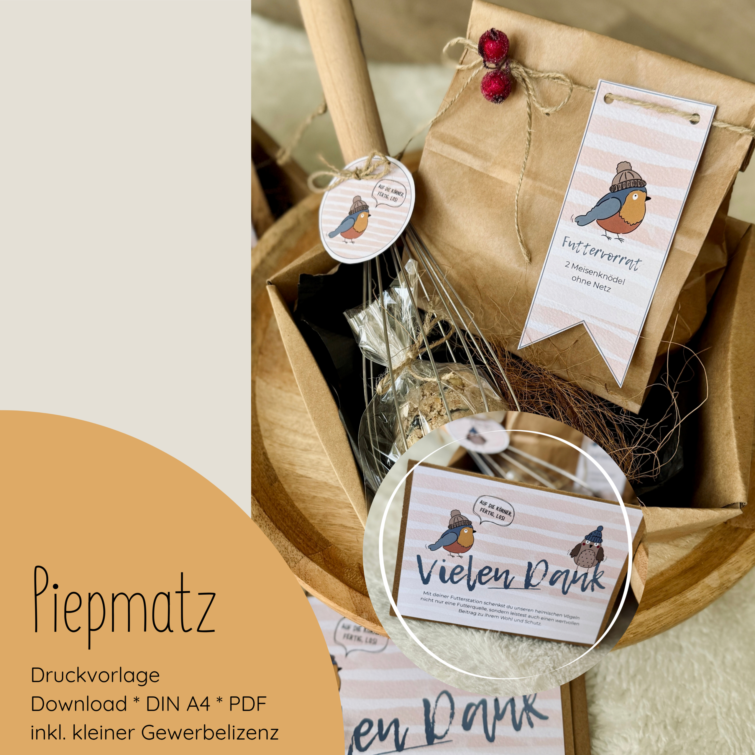 "Piepmatz" Druckvorlage